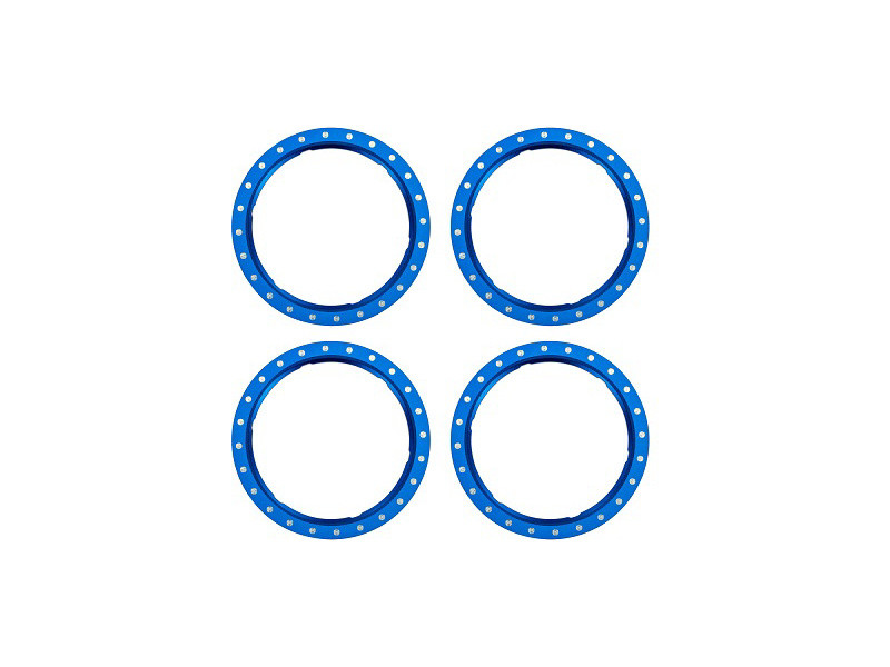 Traxxas kroužek Beadlock hliníkový modrý (4) - TRA10276-BLUE,TRX10276-BLUE - expresní doprava