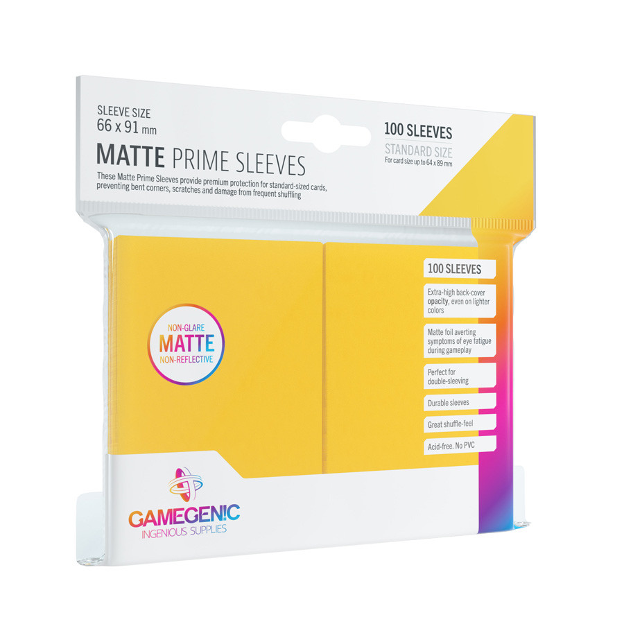 Gamegenic: Matte Prime Sleeves Yellow [GGS10032ML]