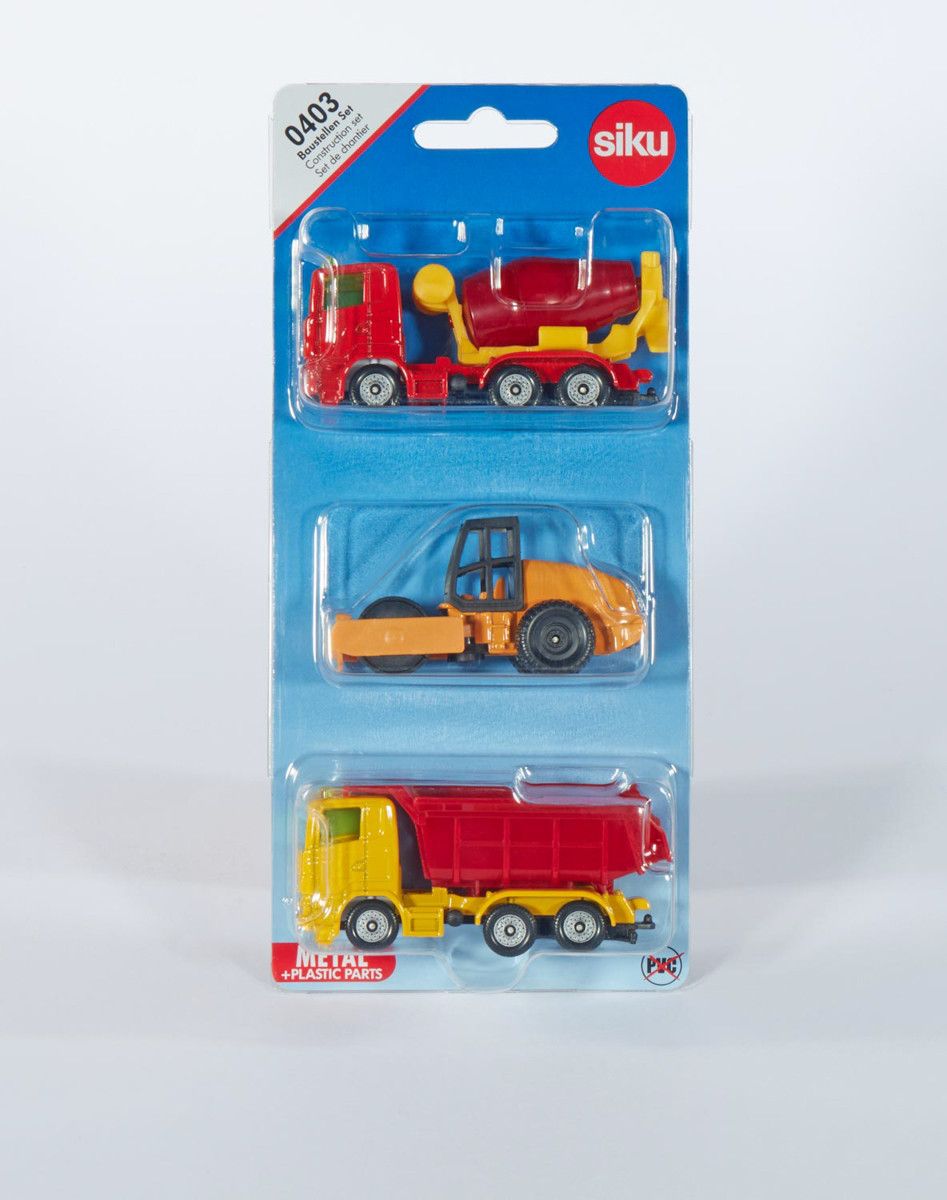 SIKU Blister set - konstrukční set, 3 ks - 10430403 - expresní doprava