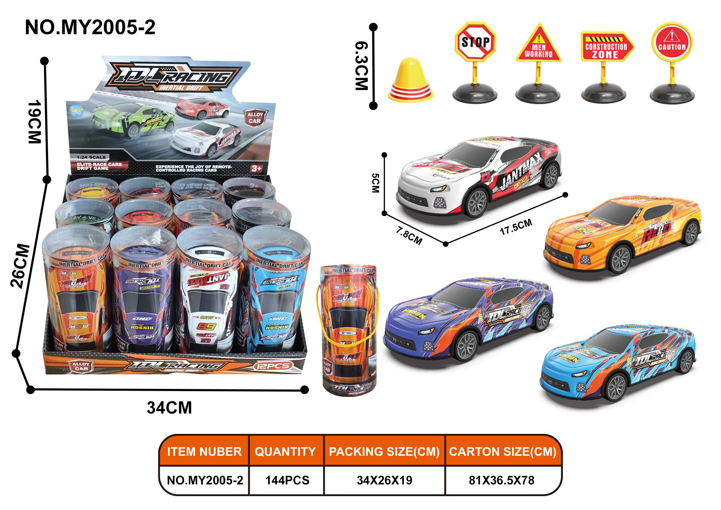 Wiky Vehicles Auto driftující kovové set 17,5 cm - W048674 - expresní doprava