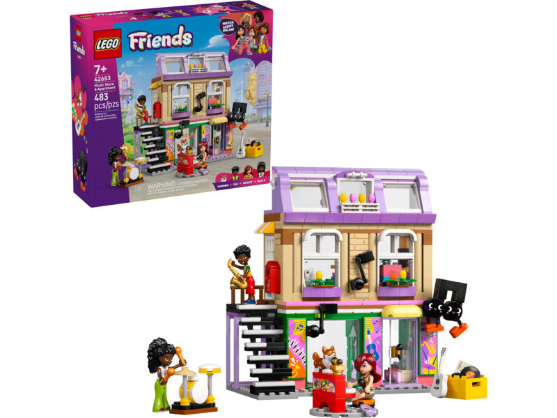 LEGO Friends - Obchod s hudebninami a byt - LEGO42653 - expresní doprava