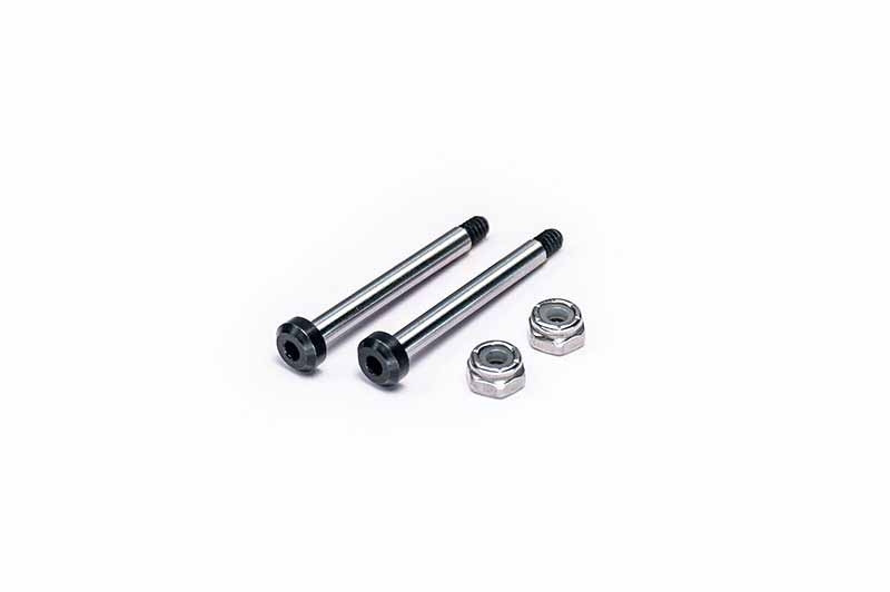 Koswork AE RC10 Front Outer 32.7mm Hardened Hinge Pin w/locknuts (2) KOS04191-11