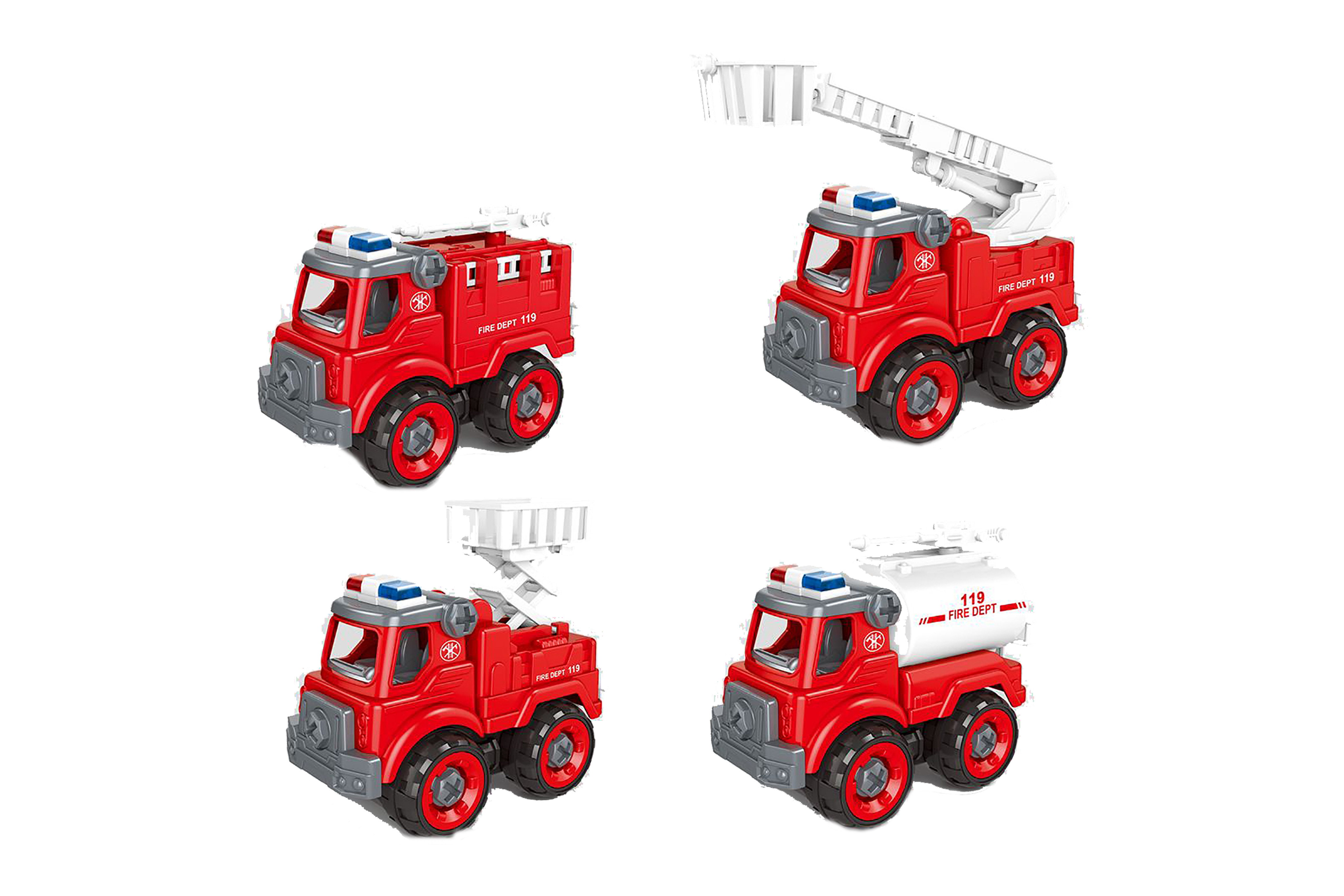 Auto skrutkovacie hasiči 11 cm [W047803]