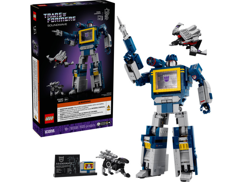 LEGO Icons - Transformers: Soundwave - LEGO10358 - expresní doprava