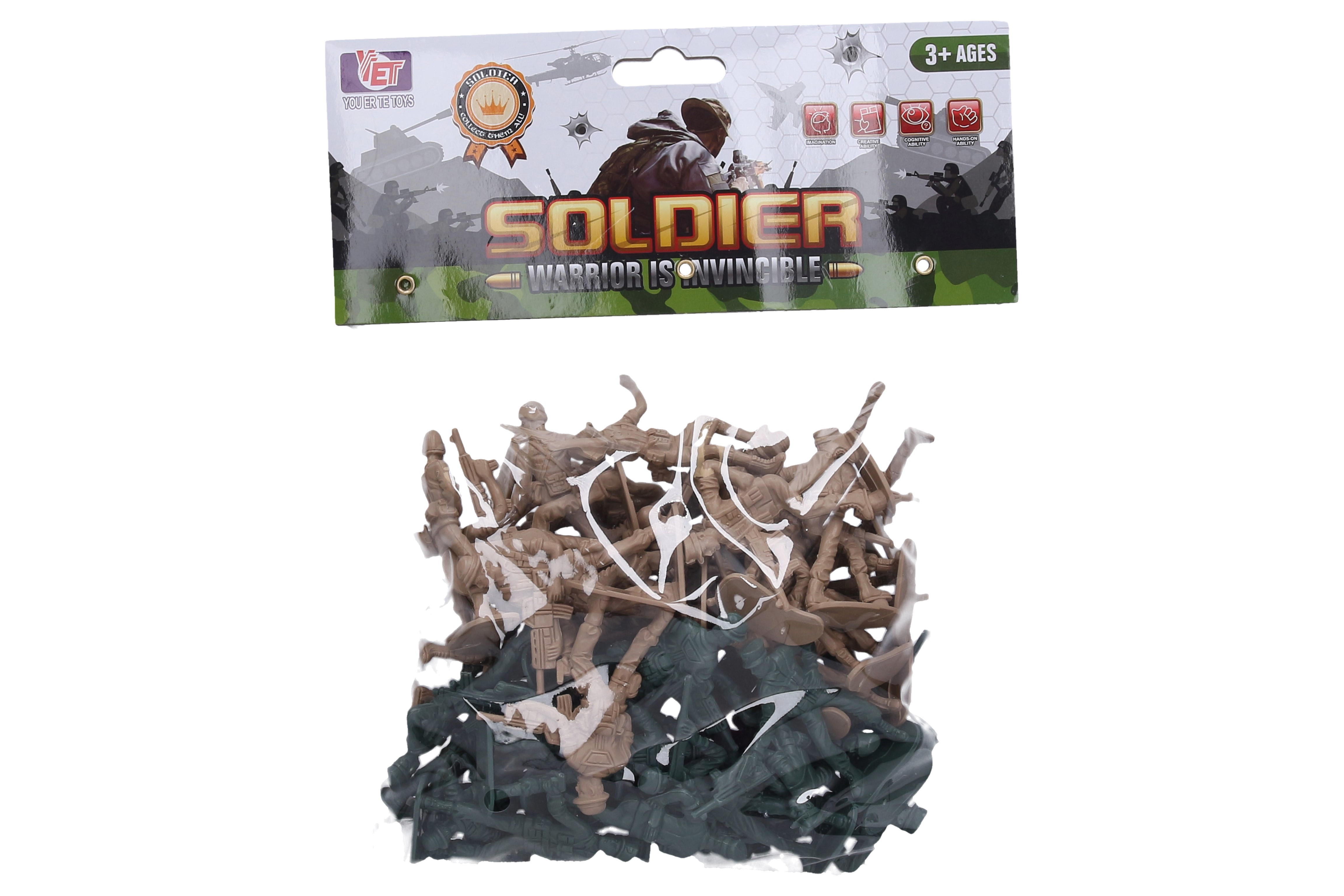 Wiky Vojáci figurky set 48 ks 7 cm - W050081 - expresní doprava