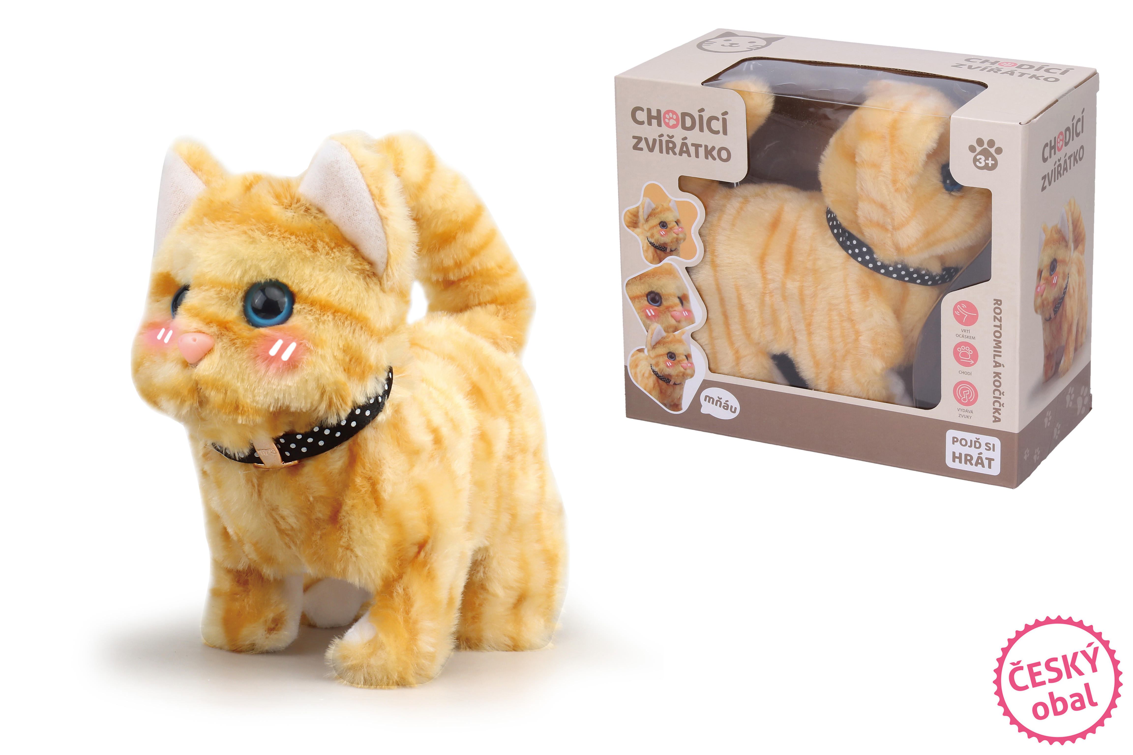 Wiky Kočka chodící s efekty 16cm - český obal - W049577 - expresní doprava