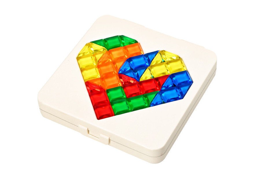 Wiky Tangram hlavolam srdce 12cm - W050312 - expresní doprava