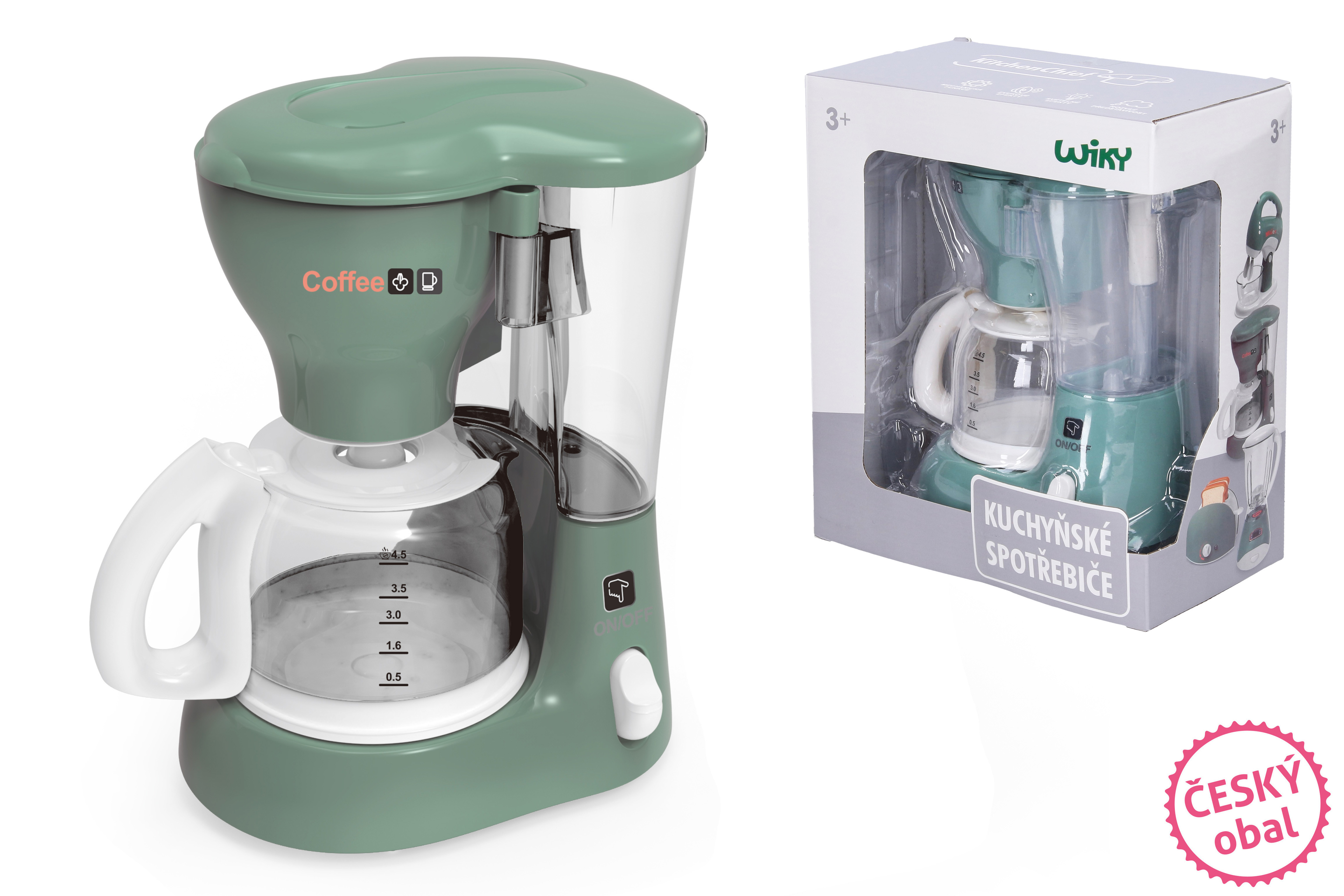 Kávovar s efektmi 17cm - český obal [W049839]