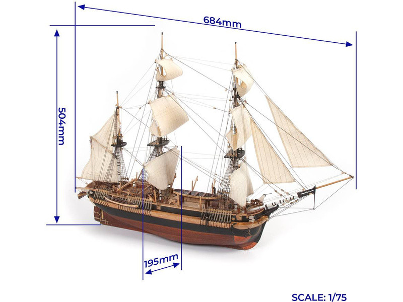 OCCRE HMS Erebus 1:75 kit - KR-oc12009 - expresní doprava