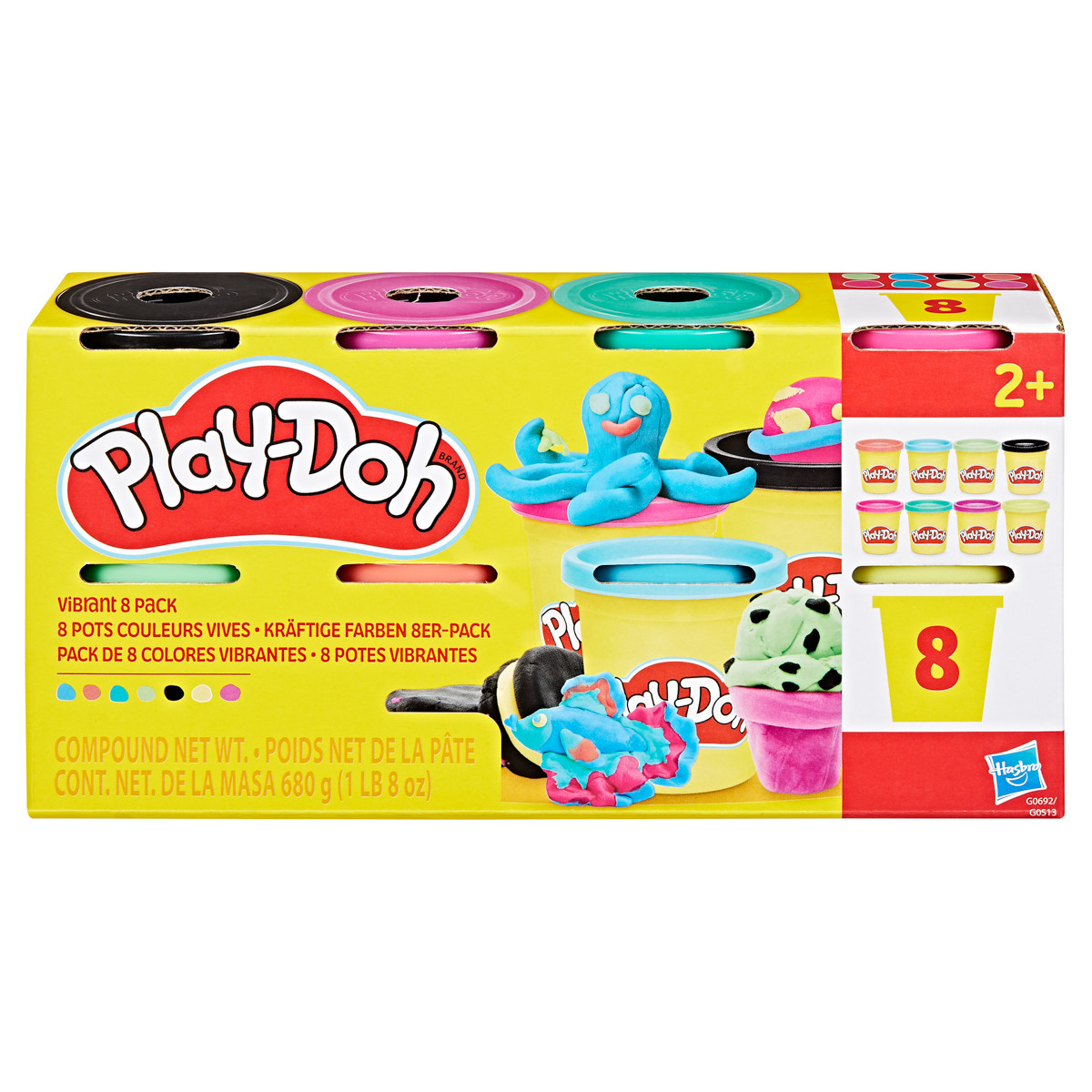 HASBRO - Play-Doh 8ks kelímků, sada B - 1111G0692 - expresní doprava