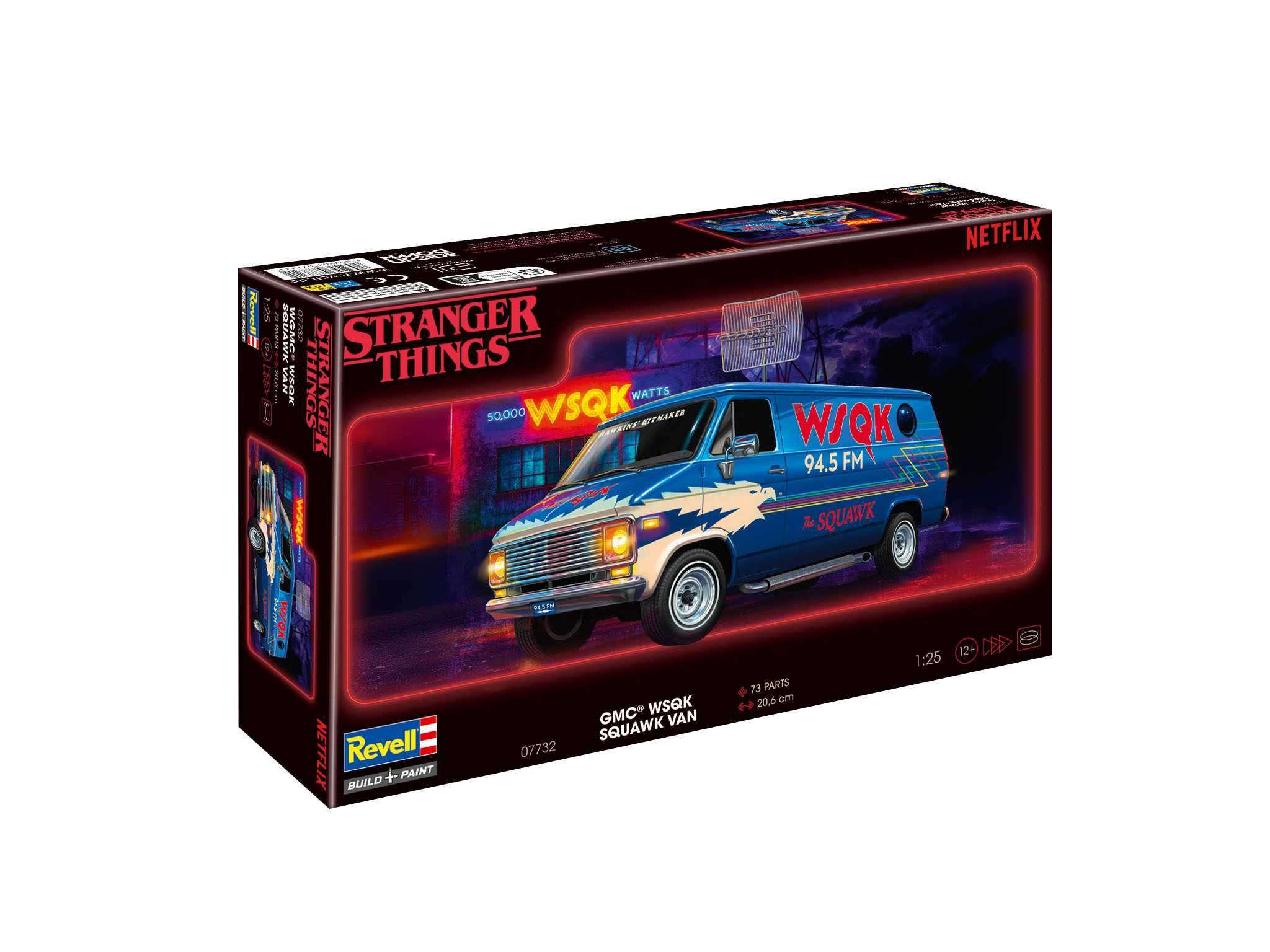 Plastic ModelKit STRANGER THINGS auto 07732 - GMC® WSQK Squawk Van (1:25) - 18-07732 - expresní doprava