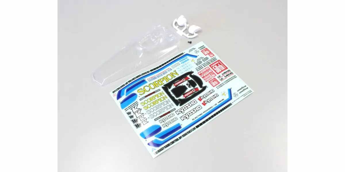 Kyosho Scorpion 2014 Clear Bodyshell Set - K.SCB001B - expresní doprava