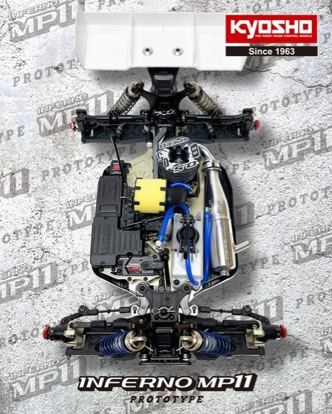 Kyosho Inferno MP11 1:8 4WD RC Nitro Buggy Kit [K.33028B]