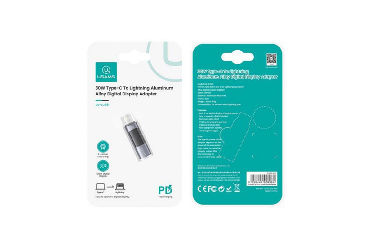 STABLECAM USAMS 30W Type-C na Lightning adaptér - 1DJ7250 - expresní doprava