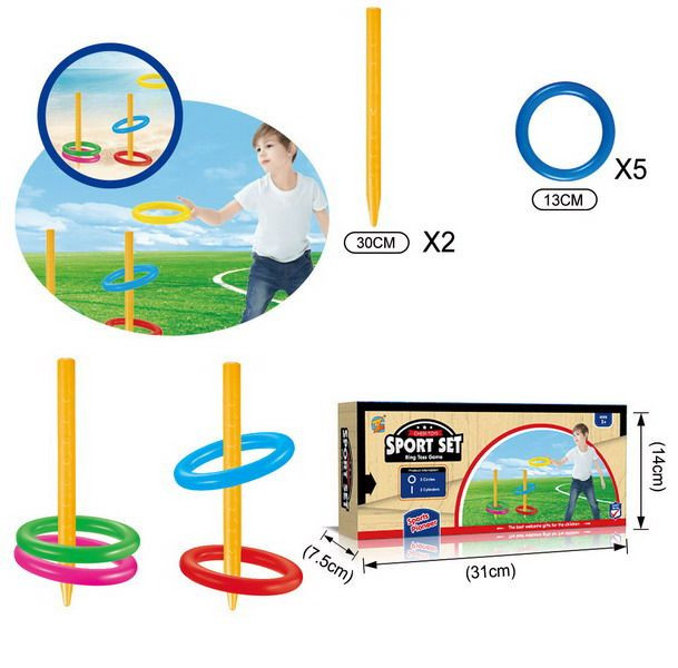 Hádzanie krúžkov set 5 krúžkov [W047360]