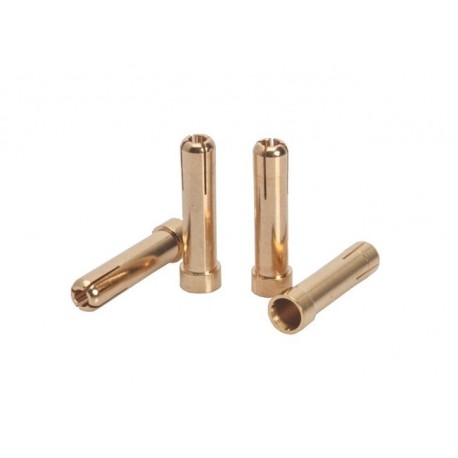 5mm/G5 to 4mm/G4 Gold Works Team/gold connectors, 4 pcs.