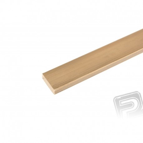 Brass flat profile 6x2x1000mm